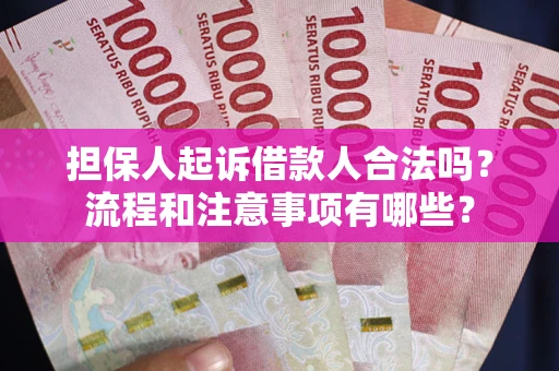 北京担保人起诉借款人合法吗？流程和注意事项有哪些？