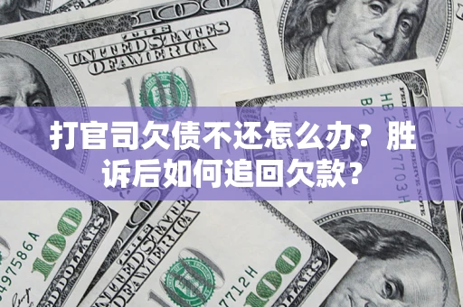 北京打官司欠债不还怎么办？胜诉后如何追回欠款？