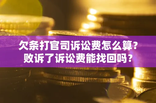 北京欠条打官司诉讼费怎么算？败诉了诉讼费能找回吗？