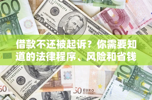 北京借款不还被起诉？你需要知道的法律程序、风险和省钱技巧