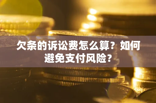 北京欠条的诉讼费怎么算？如何避免支付风险？